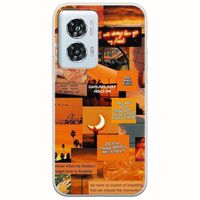 Aesthetic Orange Motorola Edge 50 Fusion 5G Flexible TPU (Διάφανη Σιλικόνη)
