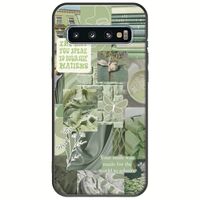 Aesthetic Green Samsung Galaxy S10 Black TPU (Μαύρη Σιλικόνη)