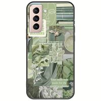 Aesthetic Green Samsung Galaxy S21 FE 5G Black TPU (Μαύρη Σιλικόνη)