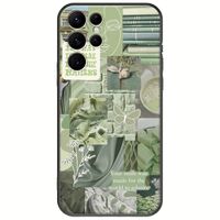 Aesthetic Green Samsung Galaxy S22 Ultra Black TPU (Μαύρη Σιλικόνη)