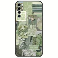 Aesthetic Green TCL 20S / 20 5G / 20L / 20L+ Black TPU (Μαύρη Σιλικόνη)