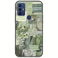 Aesthetic Green TCL 305 / 306 / 30E / 30SE Black TPU (Μαύρη Σιλικόνη)