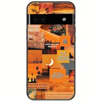 Aesthetic Orange Google Pixel 6a 5G Black TPU (Μαύρη Σιλικόνη)