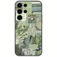 Aesthetic Green Samsung Galaxy S24 Ultra 5G Black TPU (Μαύρη Σιλικόνη)
