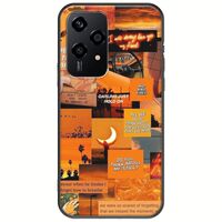 Aesthetic Orange Honor 200 Lite 5G Black TPU (Μαύρη Σιλικόνη)
