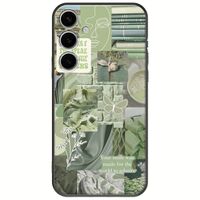 Aesthetic Green Samsung Galaxy S25+ 5G Black TPU (Μαύρη Σιλικόνη)