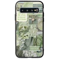 Aesthetic Green Samsung Galaxy S10 Groove TPU (Tempered Glass και TPU)