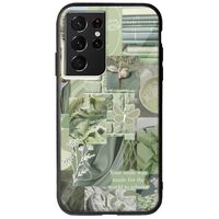 Aesthetic Green Samsung Galaxy S21 Ultra Groove TPU (Tempered Glass και TPU)
