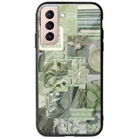 Aesthetic Green Samsung Galaxy S21 FE 5G Groove TPU (Tempered Glass και TPU)