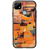 Aesthetic Orange Realme C21Y / Realme C25Y Groove TPU (Tempered Glass και TPU)