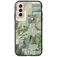 Aesthetic Green Samsung Galaxy S22 Groove TPU (Tempered Glass και TPU)