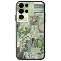 Aesthetic Green Samsung Galaxy S22 Ultra Groove TPU (Tempered Glass και TPU)