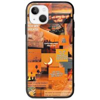 Aesthetic Orange iPhone 14 Groove TPU (Tempered Glass και TPU)