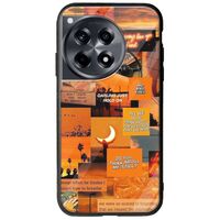 Aesthetic Orange OnePlus 12 5G Groove TPU (Tempered Glass και TPU)
