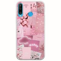 Aesthetic Pink Huawei P30 Lite Flexible TPU (Διάφανη Σιλικόνη)