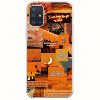 Aesthetic Orange Samsung Galaxy A71 Flexible TPU (Διάφανη Σιλικόνη)