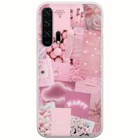 Aesthetic Pink Huawei Honor 20 Pro Flexible TPU (Διάφανη Σιλικόνη)