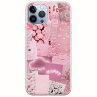 Aesthetic Pink iPhone 12 Pro Flexible TPU (Διάφανη Σιλικόνη)