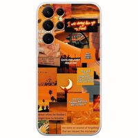Aesthetic Orange Samsung Galaxy S22 Ultra Flexible TPU (Διάφανη Σιλικόνη)