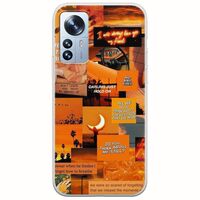 Aesthetic Orange Xiaomi 12 Pro Flexible TPU (Διάφανη Σιλικόνη)
