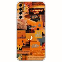 Aesthetic Orange TCL 20S / 20 5G / 20L / 20L+ Flexible TPU (Διάφανη Σιλικόνη)