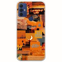 Aesthetic Orange TCL 305 / 306 / 30E / 30SE Flexible TPU (Διάφανη Σιλικόνη)
