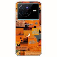 Aesthetic Orange Vivo X80 Flexible TPU (Διάφανη Σιλικόνη)