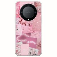 Aesthetic Pink Honor Magic 5 Lite 5G Flexible TPU (Διάφανη Σιλικόνη)