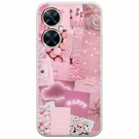 Aesthetic Pink Huawei Nova 11i Flexible TPU (Διάφανη Σιλικόνη)