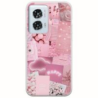 Aesthetic Pink Motorola Edge 50 Fusion 5G Flexible TPU (Διάφανη Σιλικόνη)