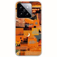 Aesthetic Orange Xiaomi 14T 5G Flexible TPU (Διάφανη Σιλικόνη)