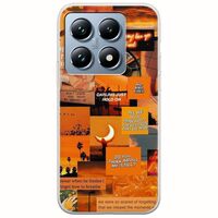Aesthetic Orange Xiaomi 14T Pro 5G Flexible TPU (Διάφανη Σιλικόνη)