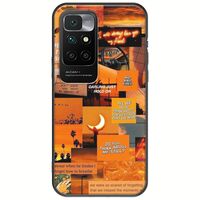 Aesthetic Orange Xiaomi Redmi 10 Black TPU (Μαύρη Σιλικόνη)