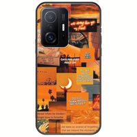 Aesthetic Orange Xiaomi 11T / 11T Pro Black TPU (Μαύρη Σιλικόνη)