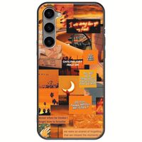 Aesthetic Orange Samsung Galaxy S23 Plus 5G Black TPU (Μαύρη Σιλικόνη)