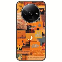 Aesthetic Orange Xiaomi Redmi A3 Black TPU (Μαύρη Σιλικόνη)