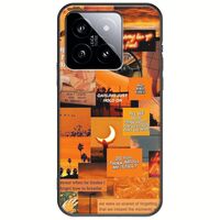 Aesthetic Orange Xiaomi 14 5G Black TPU (Μαύρη Σιλικόνη)