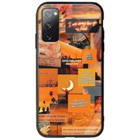 Aesthetic Orange Samsung Galaxy S20 Groove TPU (Tempered Glass και TPU)