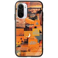 Aesthetic Orange Xiaomi Poco F3 Groove TPU (Tempered Glass και TPU)