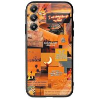 Aesthetic Orange Samsung Galaxy A05s Groove TPU (Tempered Glass και TPU)