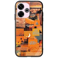Aesthetic Orange Xiaomi Redmi 13 4G Groove TPU (Tempered Glass και TPU)