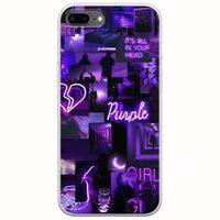 Aesthetic Purple iPhone 7 Plus Flexible TPU (Διάφανη Σιλικόνη)