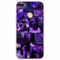 Aesthetic Purple Huawei P9 Lite Mini Flexible TPU (Διάφανη Σιλικόνη)