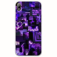Aesthetic Purple Huawei Y5 2019 Flexible TPU (Διάφανη Σιλικόνη)
