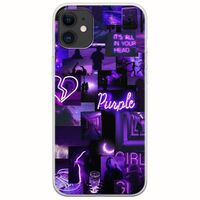 Aesthetic Purple iPhone 11 Flexible TPU (Διάφανη Σιλικόνη)