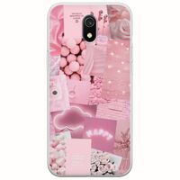 Aesthetic Pink Xiaomi Redmi 8A Flexible TPU (Διάφανη Σιλικόνη)