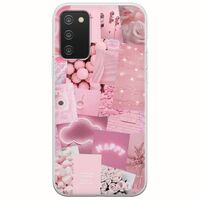 Aesthetic Pink Samsung Galaxy A02s Flexible TPU (Διάφανη Σιλικόνη)