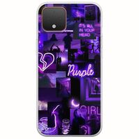 Aesthetic Purple Google Pixel 4 Flexible TPU (Διάφανη Σιλικόνη)
