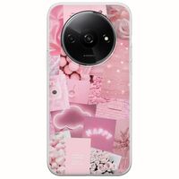 Aesthetic Pink Xiaomi Redmi A3 Flexible TPU (Διάφανη Σιλικόνη)