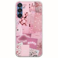 Aesthetic Pink Samsung Galaxy M15 5G Flexible TPU (Διάφανη Σιλικόνη)